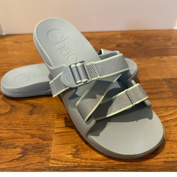 Chaco Women's Chillo Adjustable Comfort Slides Sky Blue Size 11 NWOB - Picture 1 of 9